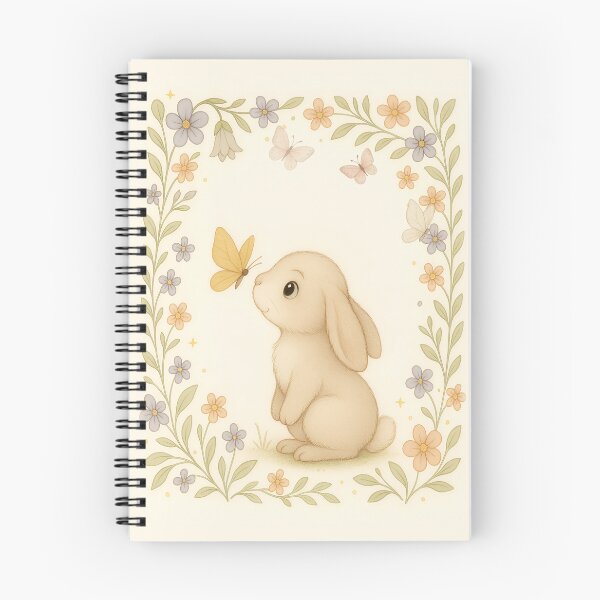 Item preview, Bunny & Butterfly – Whimsical Storybook Animal Art for Kids from FunscapeHQ designed and sold by FunscapeHQ.