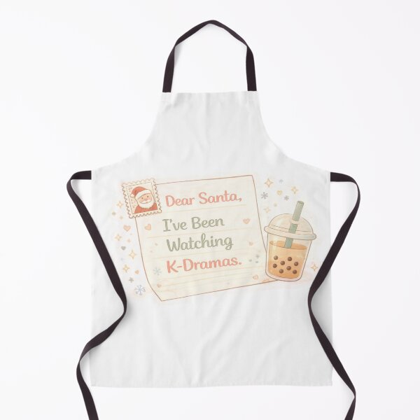 Item preview, Dear Santa, I’ve Been Watching K-Dramas – Cute Christmas K-Drama Sticker designed and sold by Soft Seoul Studio.