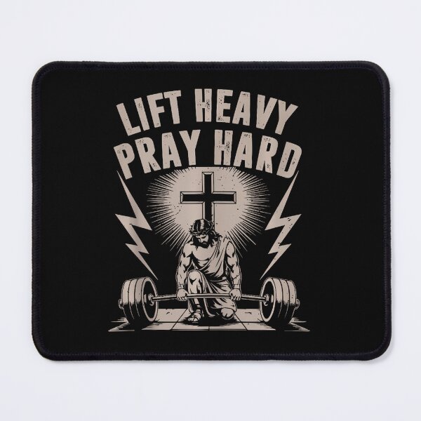 Item preview, Lift Heavy Pray Hard Christian Gym designed and sold by nyuliosaero.