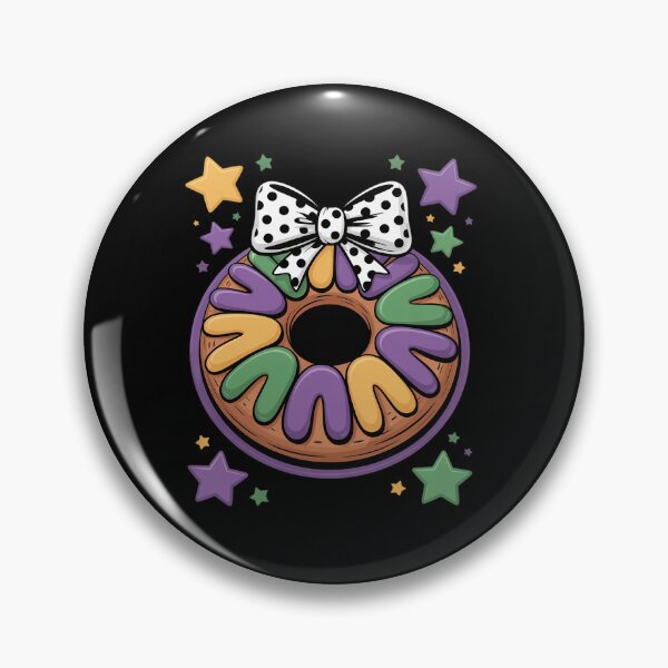 Item preview, King Cake Coquette Bow Beads Happy Mardi Gras designed and sold by RonnasJackson.