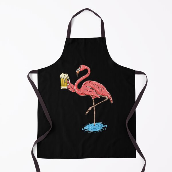 Artikelvorschau, Flamingo trinkt Bier (Retro) entworfen und verkauft von PhyllisHelen.