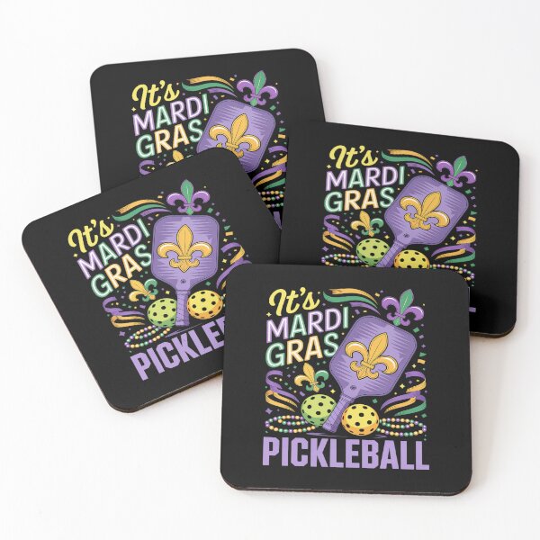 Item preview, Mardi Gras Pickleball Player Team Costume Masked Beads designed and sold by RonnasJackson.