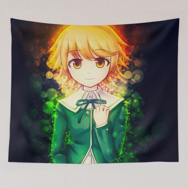 Item preview, Chihiro Fujisaki Bright Danganronpa Genius Surrounded By Digital Green Glow designed and sold by thedarvills.