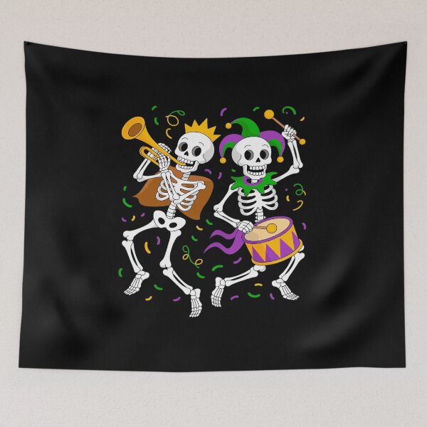 Item preview, Mardi Gras Skeleton designed and sold by RonnasJackson.