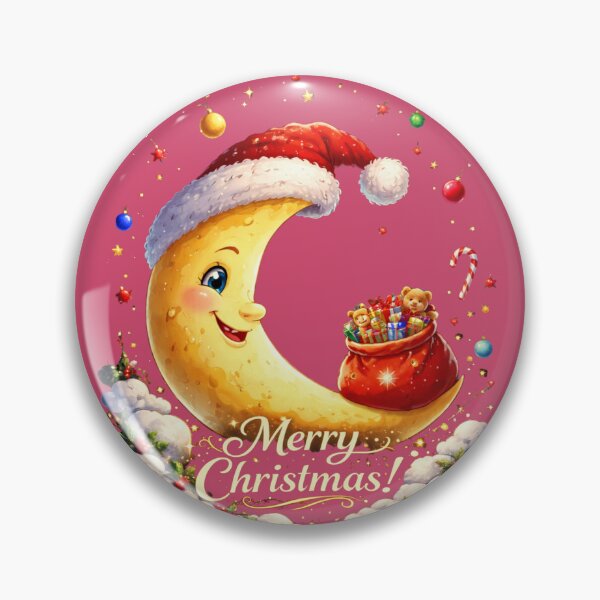 Artikelvorschau, Weihnachtsmond entworfen und verkauft von HABEBADESIGN.