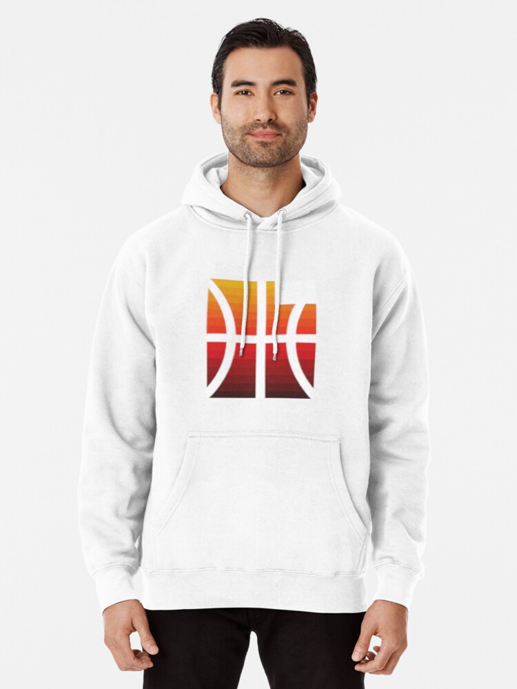 utah jazz white hoodie