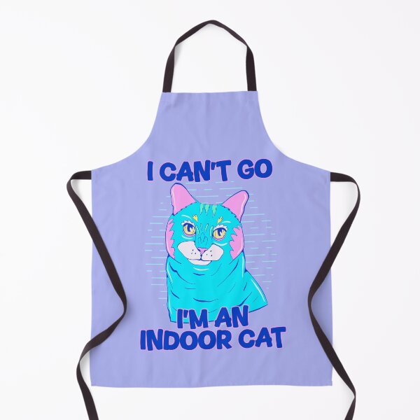 Item preview, i can’t go, i’m an indoor cat - introvert cat art designed and sold by crestfallenmermaid.