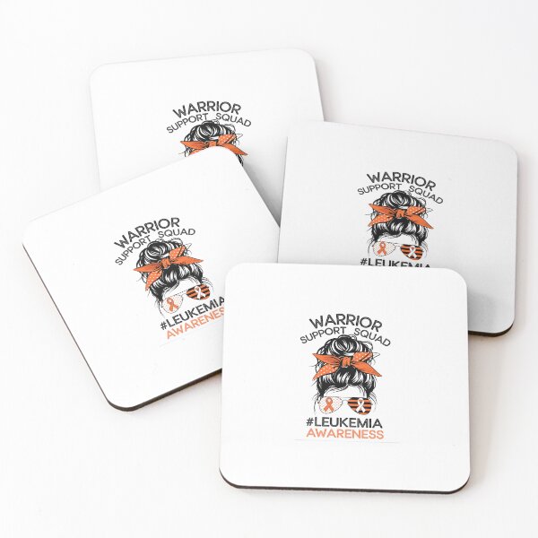 Item preview, Leukemia Awareness Warrior Support Squad Messy Bun Matching designed and sold by Rrettgison.