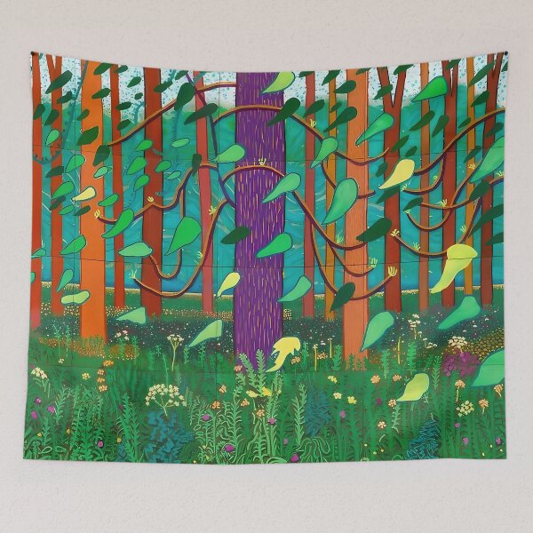 Item preview, Vibrant Forest Leaf Pattern Scene designed and sold by JColeUWin.