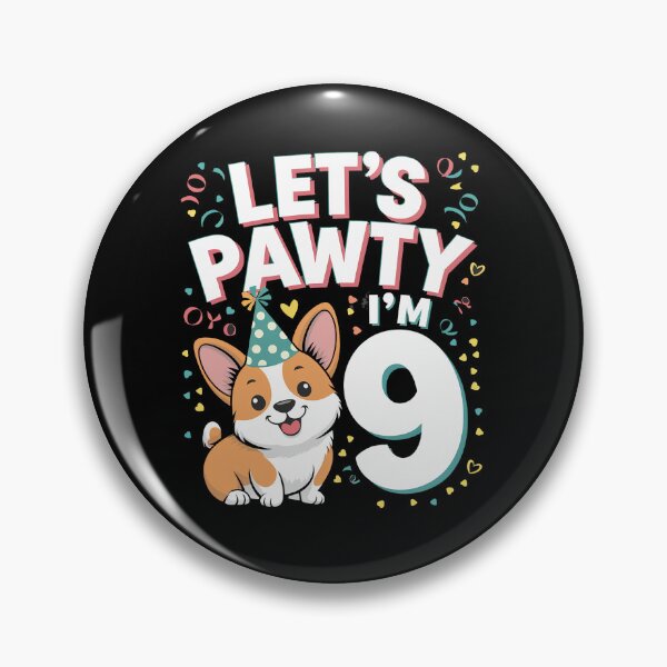 Item preview, Let's Pawty Corgi Birthday  designed and sold by Rrettgison.