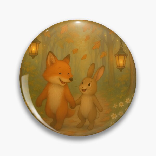 Item preview, Fox and Rabbit - Whimsical Autumn Friends designed and sold by FunscapeHQ.