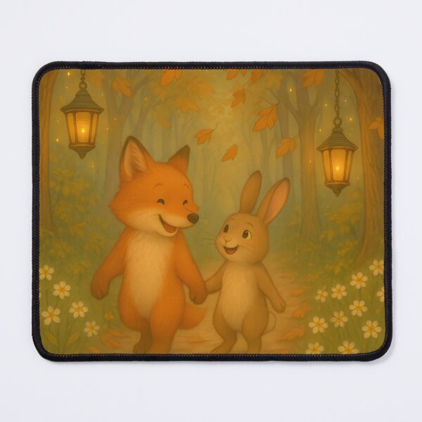Item preview, Fox and Rabbit - Whimsical Autumn Friends designed and sold by FunscapeHQ.