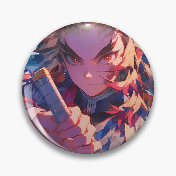 Item preview, Kyojuro Rengoku Demon Slayer Anime Flame Heroic Resolve designed and sold by thedarvills.