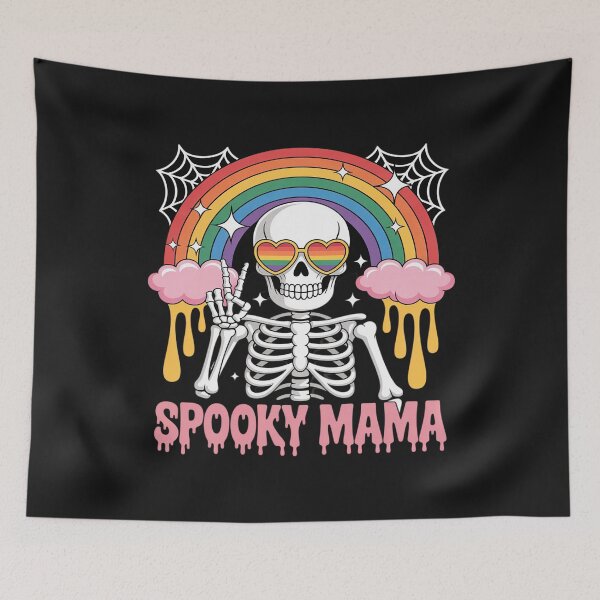 Item preview, Spooky Mama Rainbow Skeleton Halloween designed and sold by Eskomeranola.