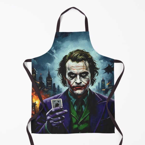 Item preview, Clown Prince of Crime Portrait | Anarchist Villain Impasto Art | Urban Chaos Playing Card Poster designed and sold by Art's Diner.