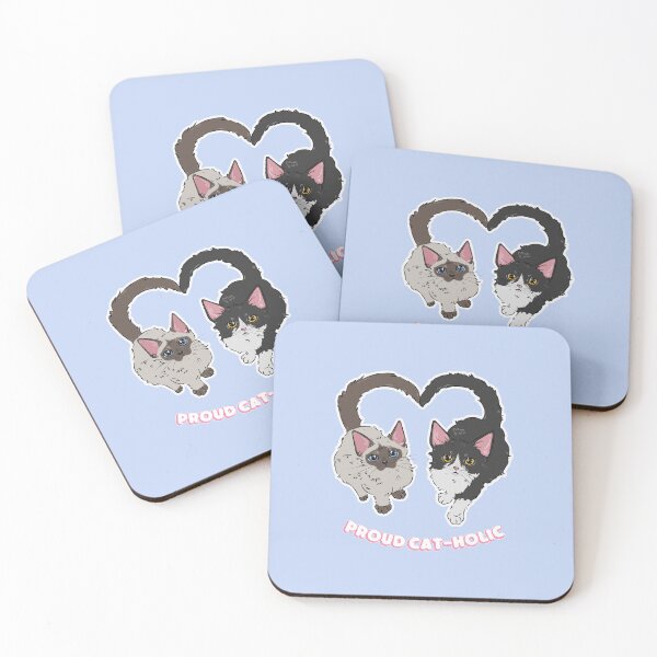 Item preview, Proud cat-holic | tuxedo and siamese cat duo designed and sold by annx-arsr.