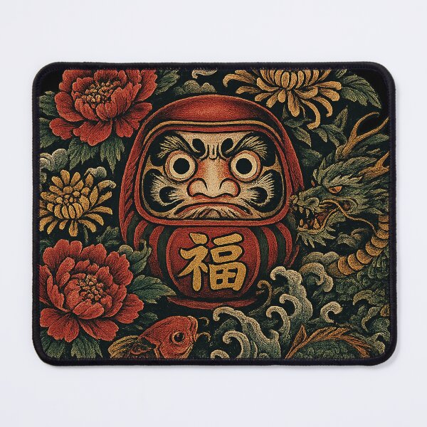 Item preview, Floral Fortune Daruma designed and sold by pecussoul.