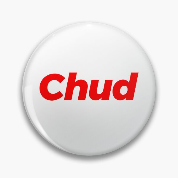 Item preview, Chud, Red Italic Bold Memes designed and sold by Memes N Lore .
