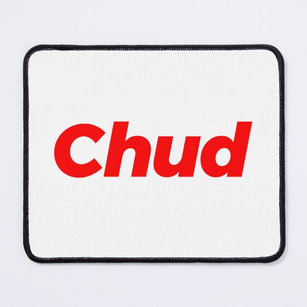 Item preview, Chud, Red Italic Bold Memes designed and sold by Memes N Lore .