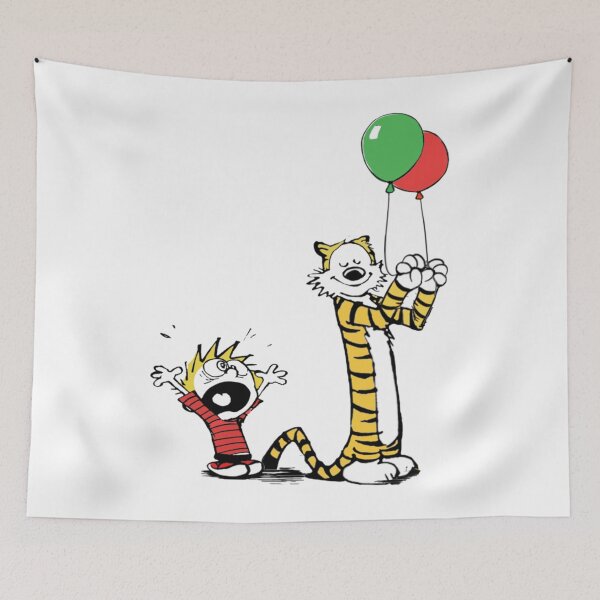 Item preview, Calvin and Hobbes Retro Funny Sticker designed and sold by Carley Peter.