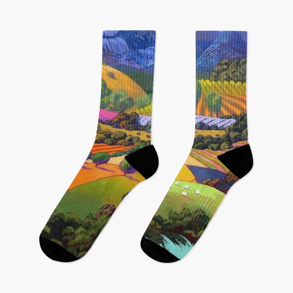 Item preview, Colorful Valley Patchwork Landscape designed and sold by JColeUWin.