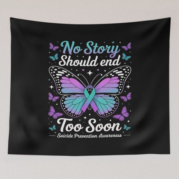 Item preview, Suicide Prevention Awareness - No story should end too soon designed and sold by Eskomeranola.
