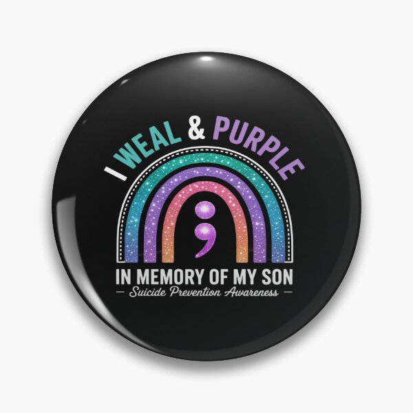 Item preview, Suicide Prevention Awareness I Wear Teal Purple For My Son 3 designed and sold by Eskomeranola.