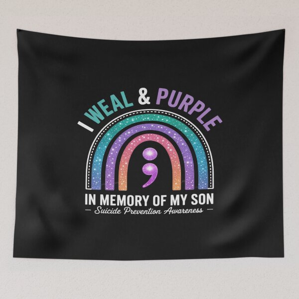 Item preview, Suicide Prevention Awareness I Wear Teal Purple For My Son 3 designed and sold by Eskomeranola.