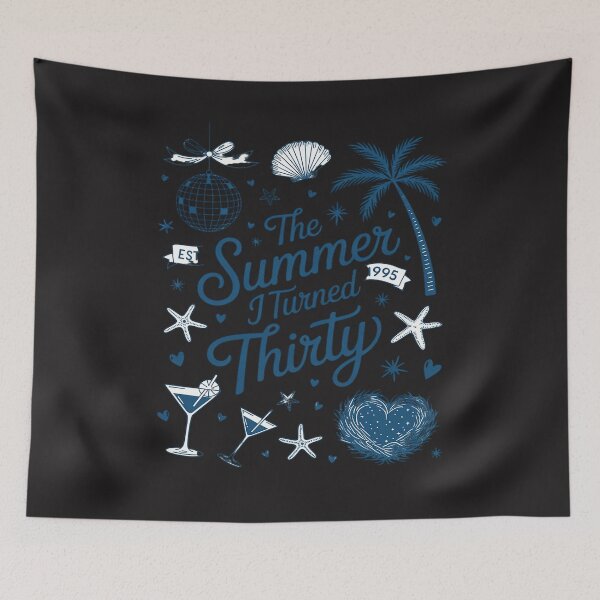 Item preview, Summer I Turned Thirty 30th Birthday Seashell Coastal Beach designed and sold by Eskomeranola.