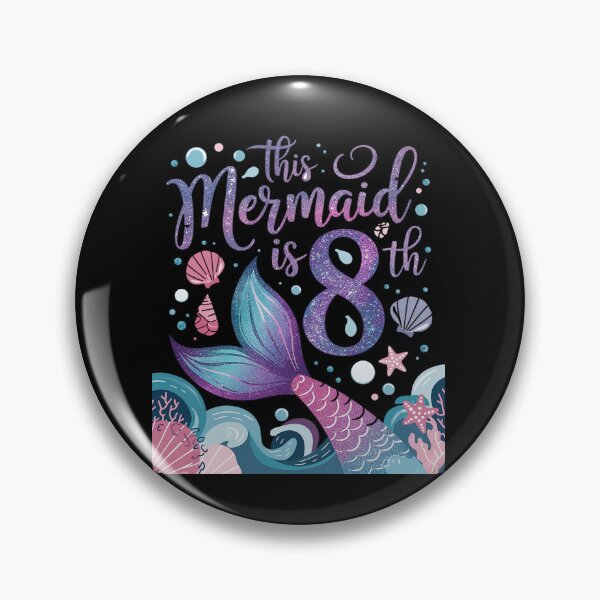 Item preview, Mermaid is 8 Yrs Old 8th Birthday Girl Mermazing Theme designed and sold by Rrettgison.
