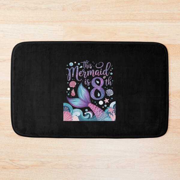 Item preview, Mermaid is 8 Yrs Old 8th Birthday Girl Mermazing Theme designed and sold by Rrettgison.