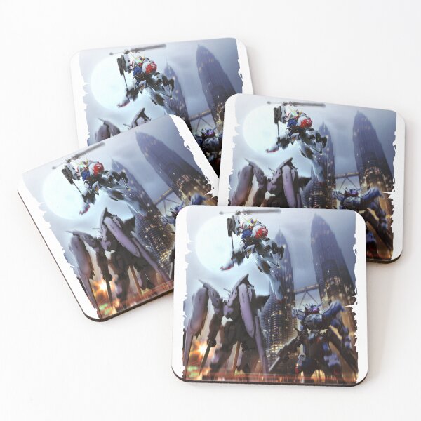 Item preview, Barbatos vs Bael vs Vidar Gundam vector Digital Artwork full colour designed and sold by sabartgunpla.