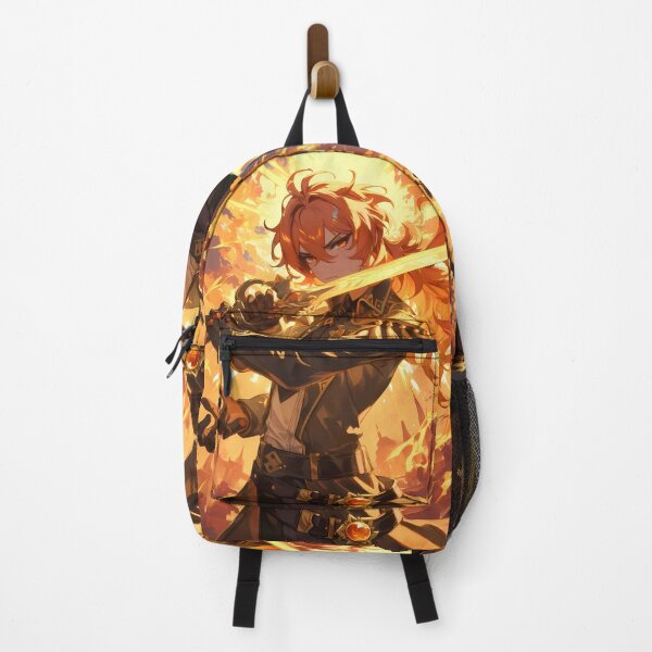 Item preview, Diluc Genshin Impact Fiery Knight Anime Boy designed and sold by thedarvills.