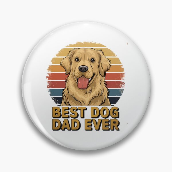 Item preview, Men's Mens Quote Best Dog Dad Ever Vintage Golden designed and sold by Rrettgison.