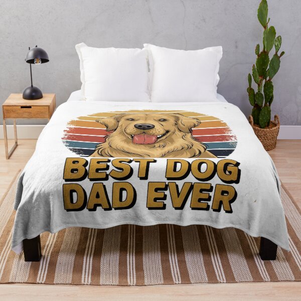 Item preview, Men's Mens Quote Best Dog Dad Ever Vintage Golden designed and sold by Rrettgison.