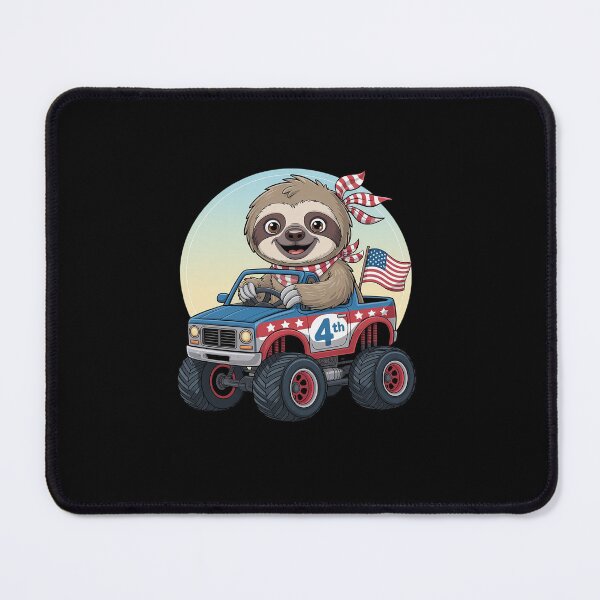 Item preview, Patriotic Sloth 4th July Monster Truck American designed and sold by Rrettgison.