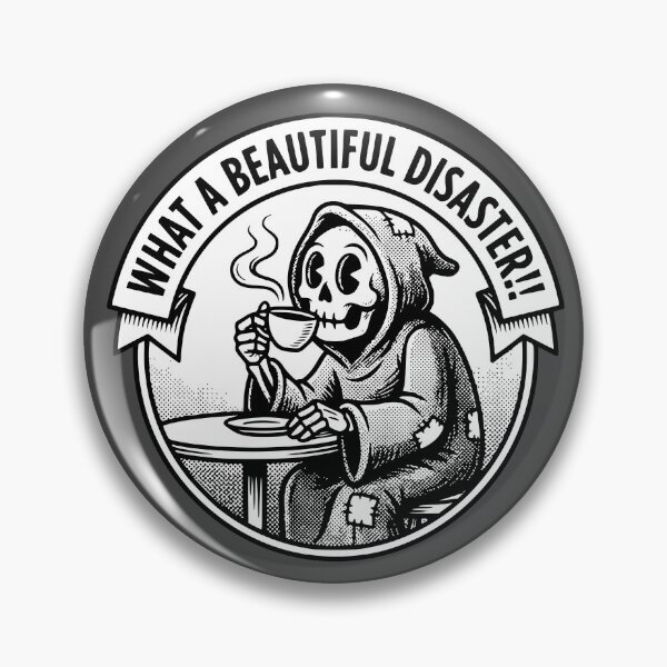 Item preview, Beautiful Disaster Coffee Grim Reaper Retro Cartoon designed and sold by neverhappened.
