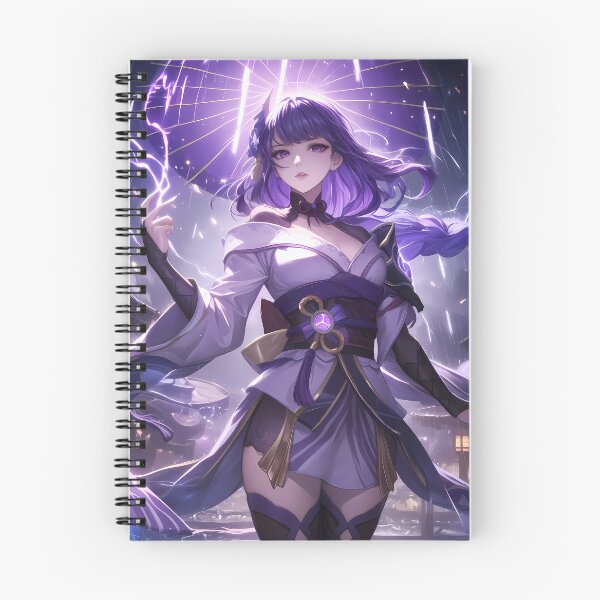 Item preview, Raiden Shogun Genshin Impact Anime Girl Lightning designed and sold by thedarvills.