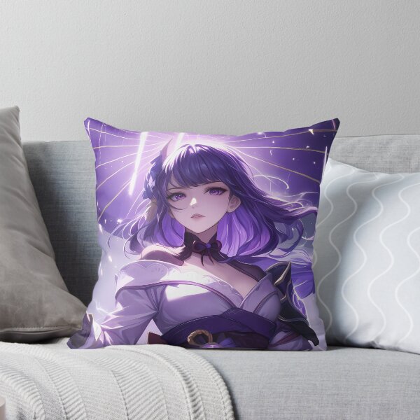 Item preview, Raiden Shogun Genshin Impact Anime Girl Lightning designed and sold by thedarvills.
