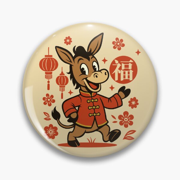 Item preview, Lunar New Year Donkey designed and sold by Ghost on Toast.
