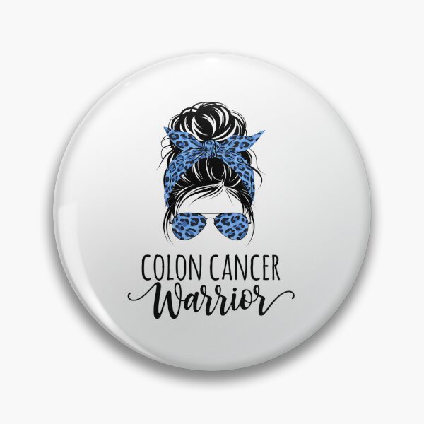 Item preview, Messy Bun Colon Cancer Warrior Colon Cancer Awareness designed and sold by Rrettgison.