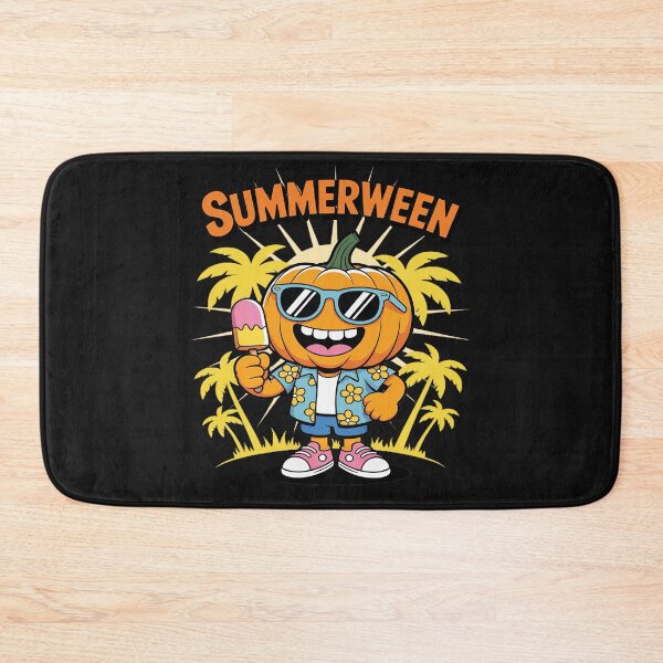 Item preview, Summerween Spooky Halloween Summer Vibes Pumpkin Ice-cream designed and sold by Eskomeranola.