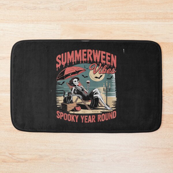 Item preview, Summerween Vibes Summer Halloween Spooky Skeleton Beach designed and sold by Eskomeranola.