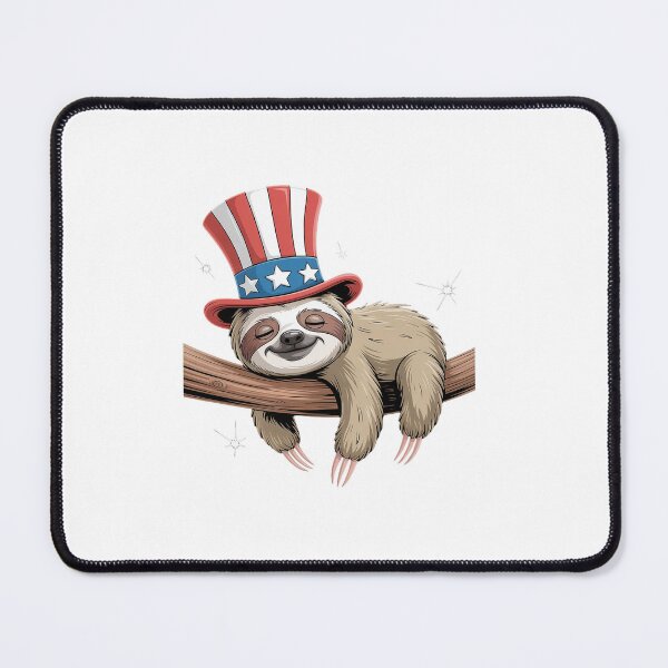 Item preview, Sloth American Funny 4th of July America USA designed and sold by Rrettgison.