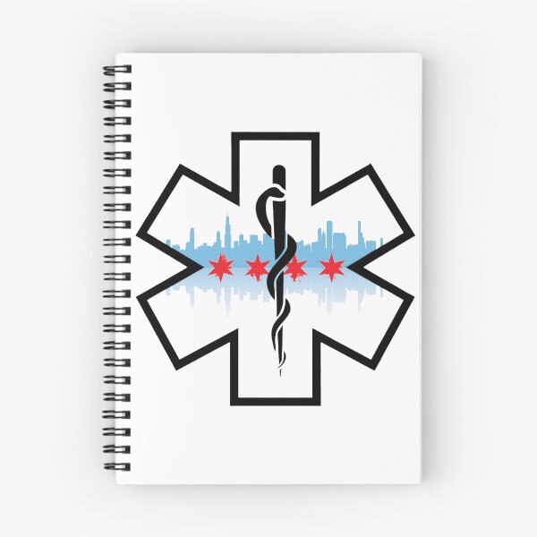 Item preview, Chicago Skyline EMS Star of Life (White Background) designed and sold by BerlinerKatzen.