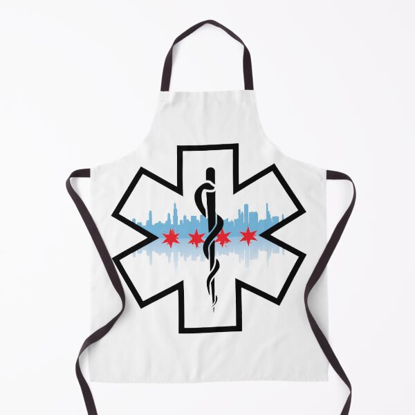Item preview, Chicago Skyline EMS Star of Life (White Background) designed and sold by BerlinerKatzen.