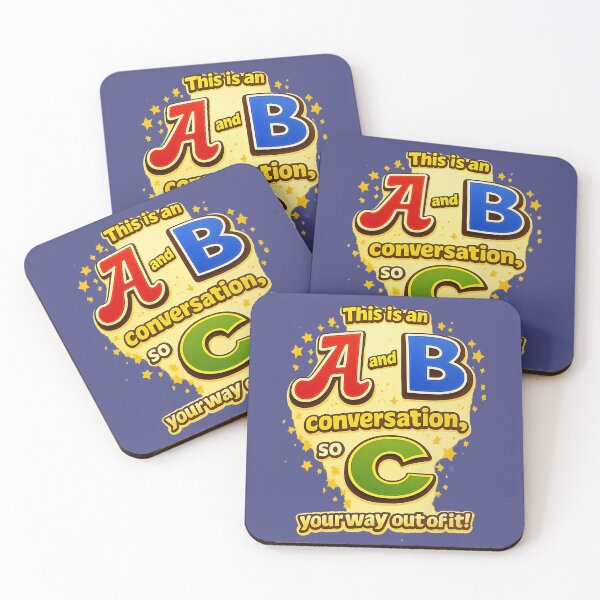 Item preview, This Is an A and B Conversation | Retro Boundary Humor Typography designed and sold by PaisleyMarten.