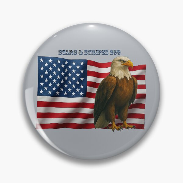 Item preview, 250 Year American Anniversary Flag with a Sitting Bald Eagle URM designed and sold by urmaddad.