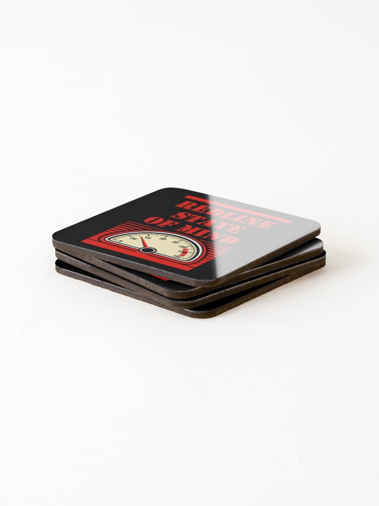 Thumbnail 4 of 5, Coasters (Set of 4), Redline Racing Vintage Design designed and sold by RAS-77.