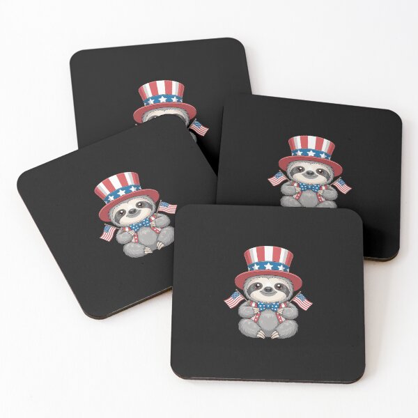Item preview, Sloth Happy 4th of July Independence Day Men Women Kids designed and sold by Rrettgison.